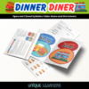 Open and Closed Syllables Folder Game and Worksheets - Dinner Diner Cover Image