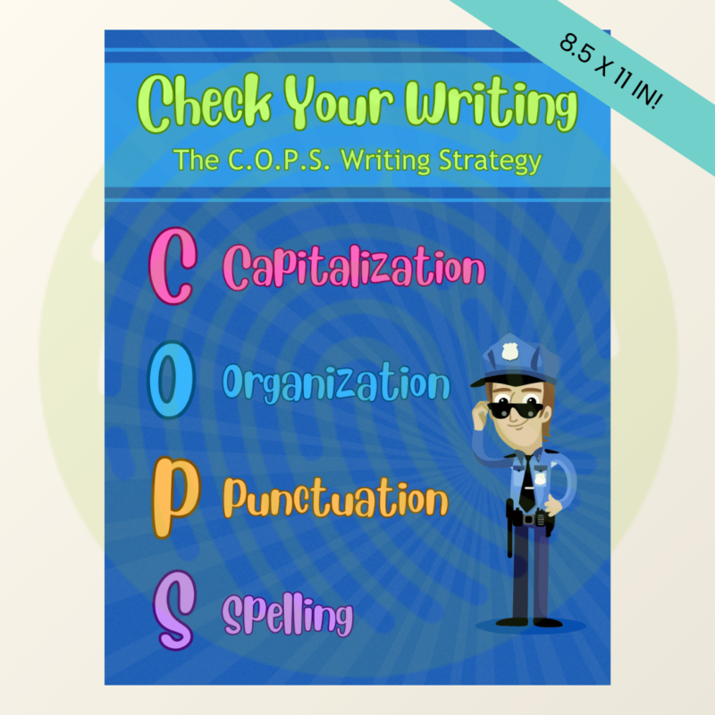 COPS Writing Strategy Poster | 8.5x11 in and 11x17 in - Image 3