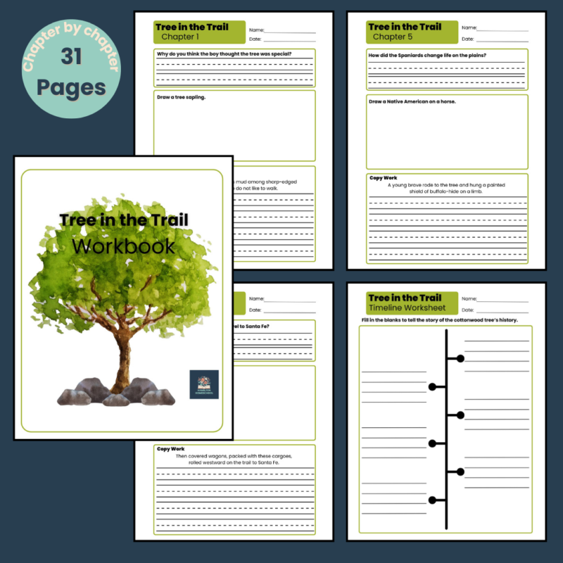 Tree in the Trail Workbook Holling C. Holling Book Companion Santa Fe Trail Copy Work Notebook