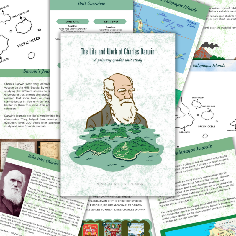 The Life and Work of Charles Darwin: A Primary Grades Unit Study