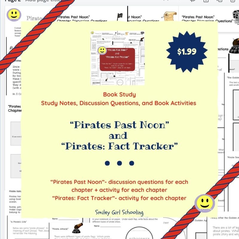 Pirates Past Noon and Pirates Fact Tracker Book Study