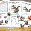 Squirrel unit study,Fall homeschool printables, Squirrel anatomy,Squirrel poster