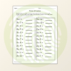 Multiplication X3 Unit Study Math Worksheets & Activities Example 01