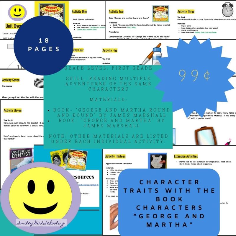 Character Traits with the book characters “George and Martha” - Image 2