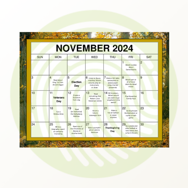 November Calendar Activities Pack - Image 3