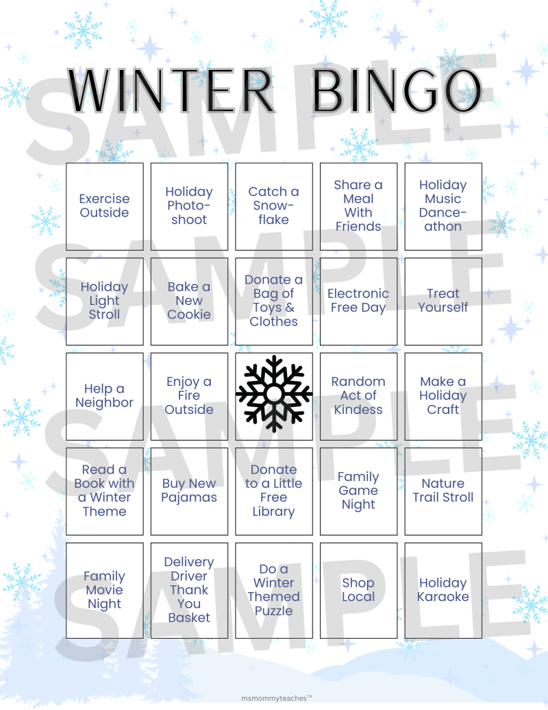 Winter Bingo Challenge