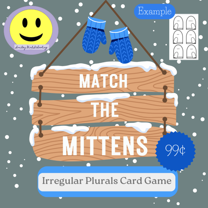 Match the Mittens - Irregular Plurals Game