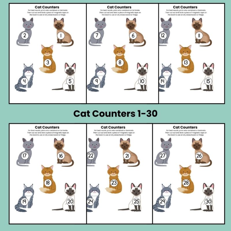 C is for Cat Preschool Activity Sheets Pre K Kindergarten Cat Theme Worksheets Learning Pack - Image 4