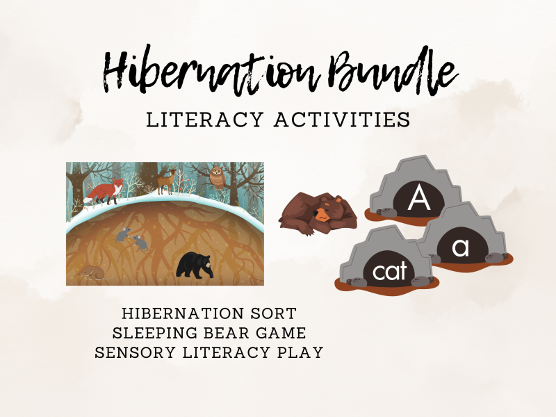 Hibernation Bundle Literacy Activities