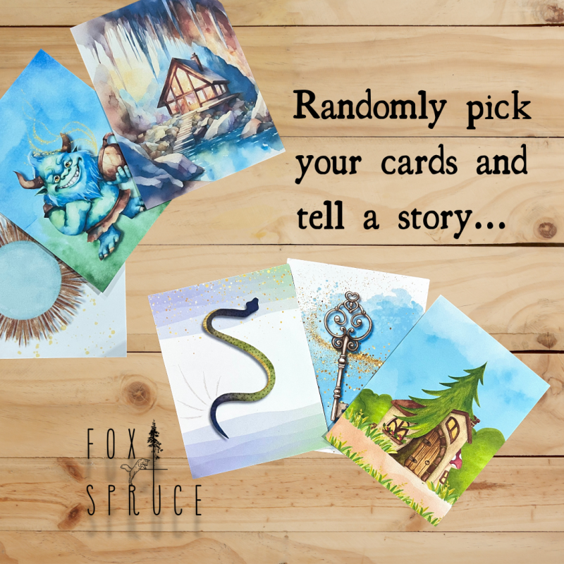 Create A Story Cards- Enchanted Theme. Create a story from pictures - Image 2