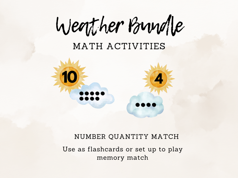Weather Bundle Math & Literacy Activities - Image 3