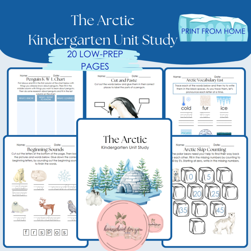 The Arctic Kindergarten Unit Study