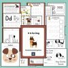 D is for Dog Preschool Activity Pack Kindergarten Dog theme Worksheets Letter D Week Lesson Plan