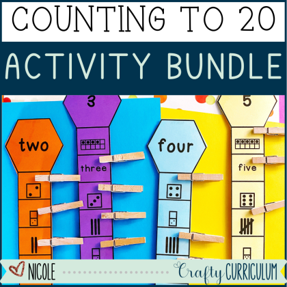 counting to 20 activity bundle