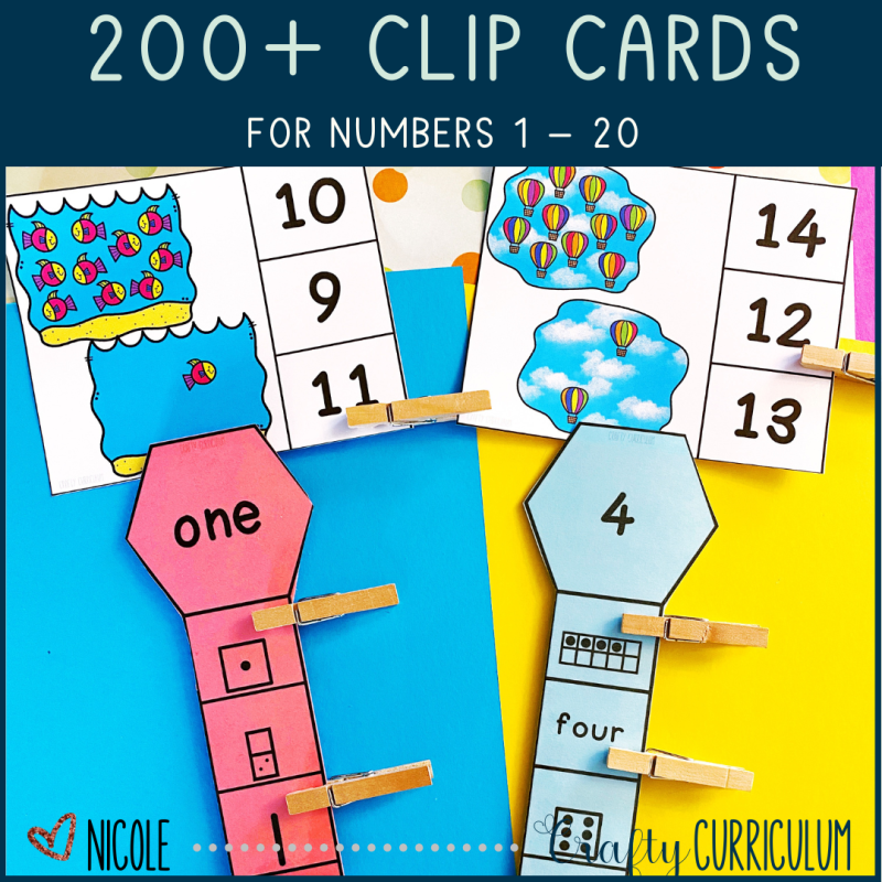 Counting to 20 | Counting Objects | Math Counting Task Cards | Kindergarten - Image 2