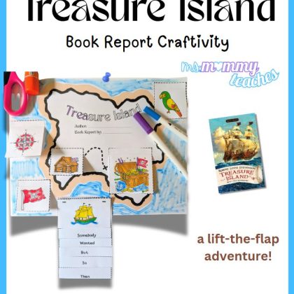 Treasure Island Book Report Template Craft Project