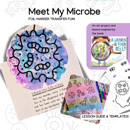 Meet My Microbe- Foil Marker Art Transfer SHAPES, LINES, PATTERNS