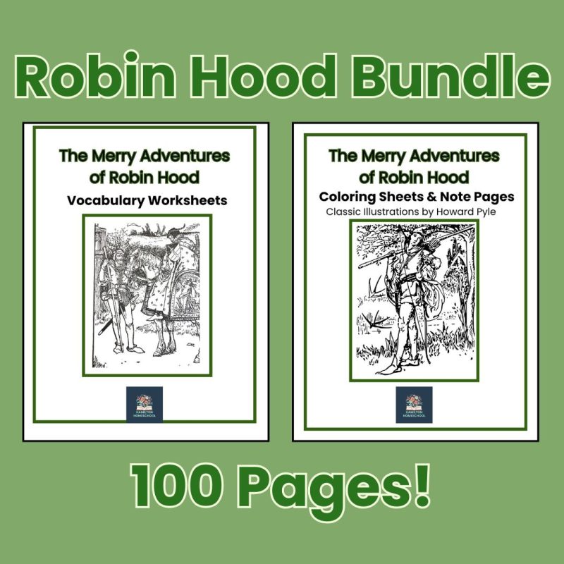 The Merry Adventures of Robin Hood Notes and Vocabulary Bundle 100 Pages!