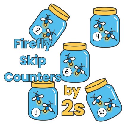 Firefly Skip Counters Count by 2s Firefly in a Jar Math Manipulatives Even Numbers