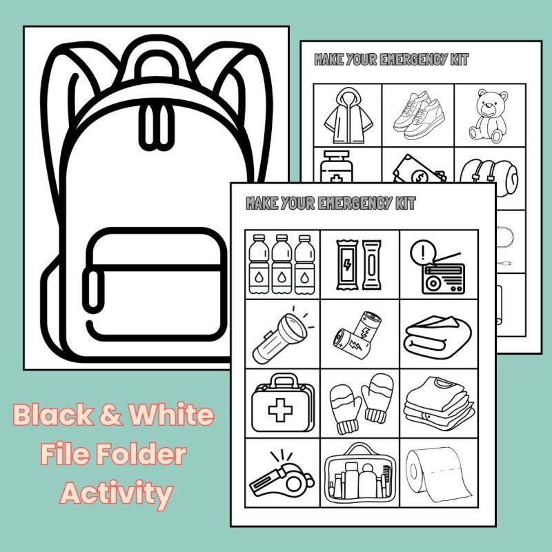 Emergency Supply Kit Activity Fill Your Emergency Kit File Folder Activity - Image 2