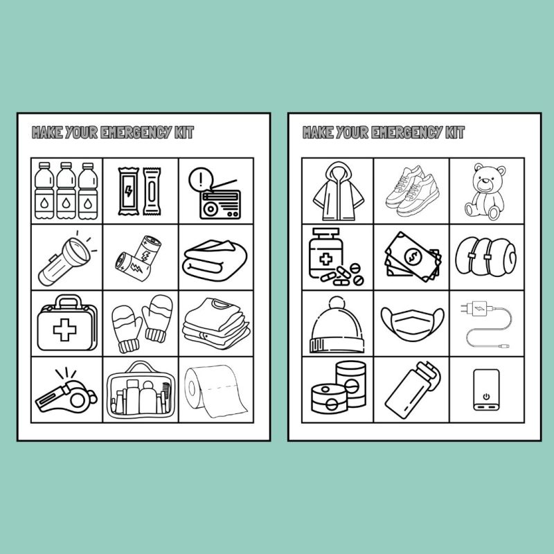 Emergency Supply Kit Activity Fill Your Emergency Kit File Folder Activity - Image 3