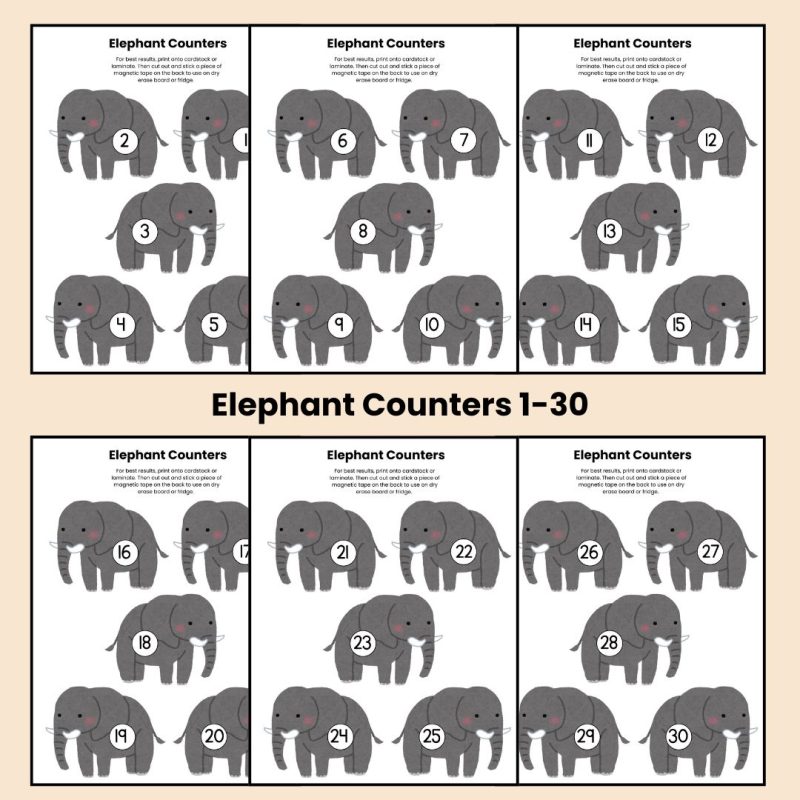 E is for Elephant Preschool Learning Pack E Week Lesson Plan - Image 3