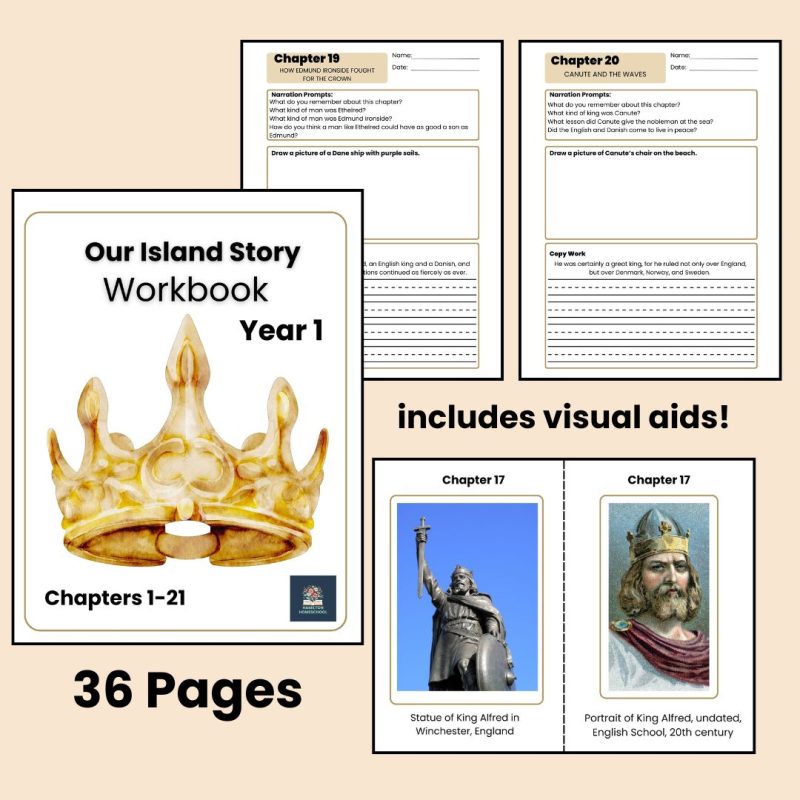 Year 1 Workbook Bundle AO Paddle to the Sea Our Island Story 50 Famous Stories Retold - Image 2