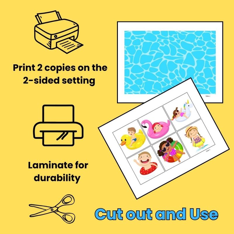 Summer Kids Memory Game Matching Cards - Image 4