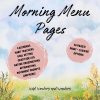 Nature Themed Morning Menu Pages