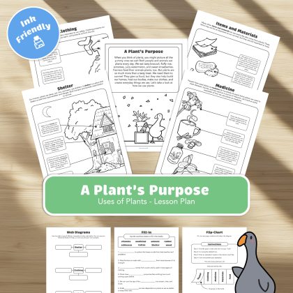 A Plant's Purpose Lesson Chapter - Ink Friendly
