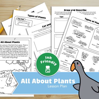 All About Plants - Lesson Chapter - Ink Friendly