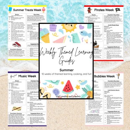 Weekly Themed Learning Activity Guide Bundle - Summer