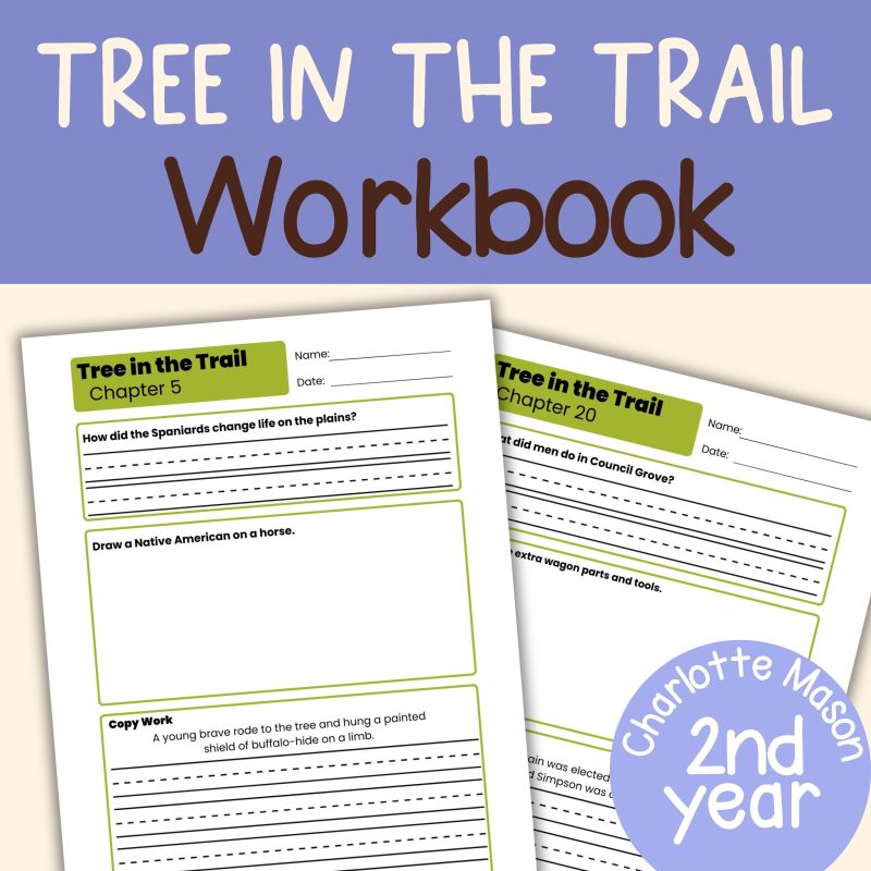 Tree in the Trail Workbook Holling C. Holling Book Companion Santa Fe Trail Copy Work Notebook