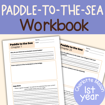 Paddle-to-the-Sea Workbook by Holling C. Holling Living Books Literature Worksheets