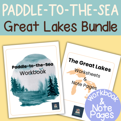Paddle to the Sea Worksheet Great Lakes Bundle Workbook and Great Lakes Worksheets and Note Pages