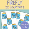 Firefly Skip Counters Count by 2s Firefly in a Jar Math Manipulatives Even Numbers
