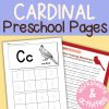 C is for Cardinal Preschool Worksheets Pre K Kindergarten Activity Sheets Bird Life Cycle