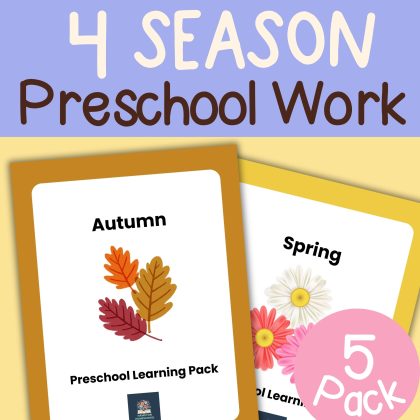 Seasons Preschool Worksheets Mega Bundle 4 Seasons Activity Sheets Winter Spring Summer Fall Autumn