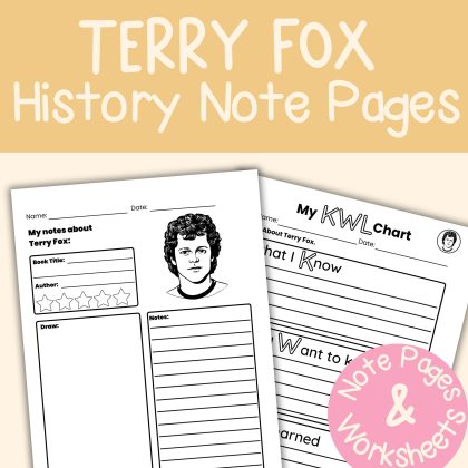 Terry Fox Note Pages and Worksheets Canadian Hero Terry Fox Day Coloring Page Word Search