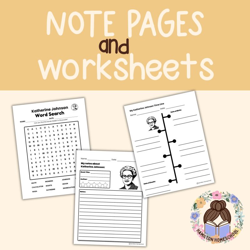 Katherine Johnson Student Note Pages & Worksheets - Image 2