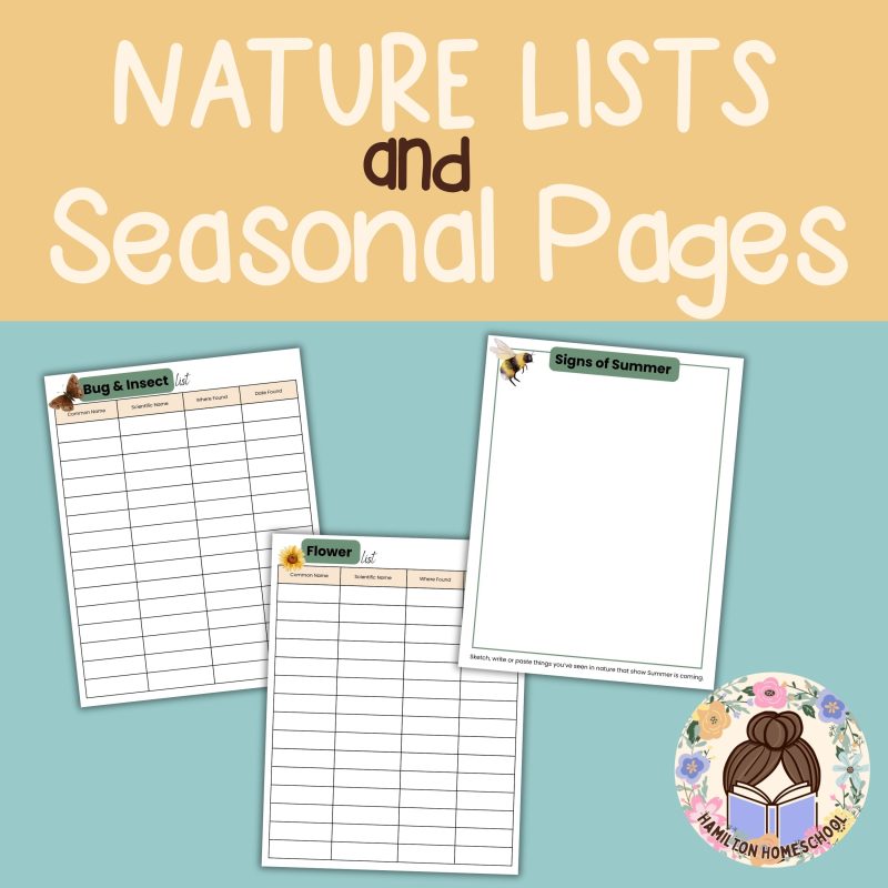 Printable Nature Journal For Kids Charlotte Mason Inspired - Image 2