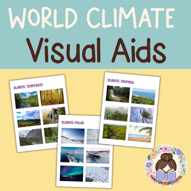 World Climate Science Unit Nature Study Family Style Worksheets Visual Aids and Coloring Pages - Image 2