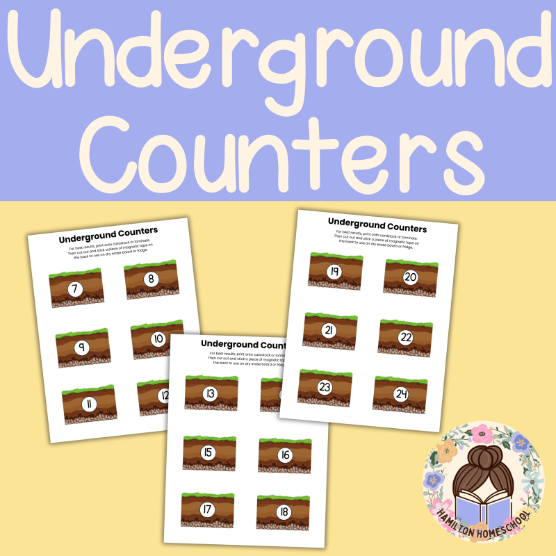 U is for Underground Preschool Kindergarten Activity Sheets - Image 2