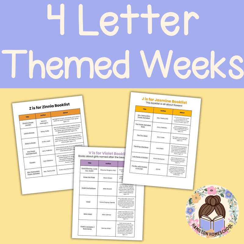 Preschool Flower Bundle Pre-K Learning Pack 4 Week Lessons - Image 2
