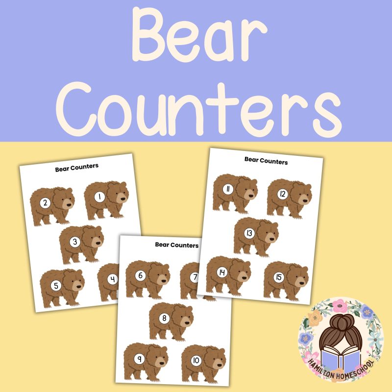 B is for Bear Preschool Activity Pack Goldilocks and the Three Bears Letter B Week Lessons - Image 2