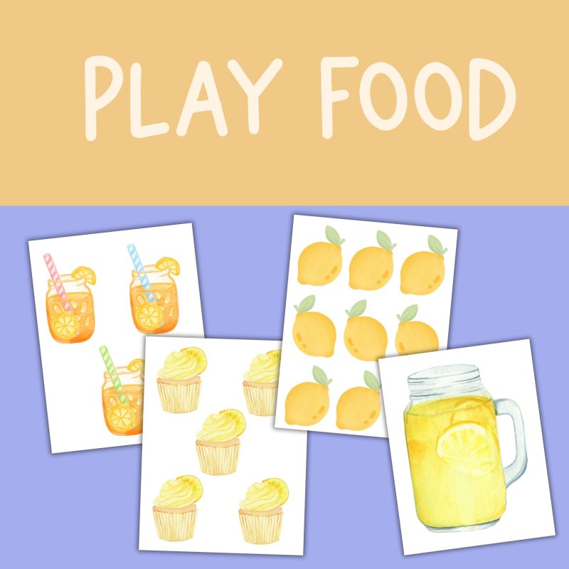 Lemonade Stand Dramatic Play Set Lemon Theme Shop Pretend Play Pack - Image 2