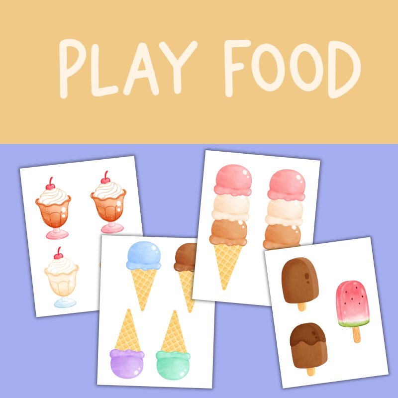 Ice Cream Shop Dramatic Play Pack Printable Pretend Play Set Ice Cream Parlor - Image 2