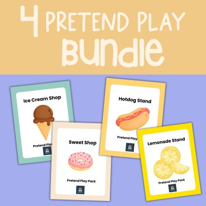 Pretend Play Summer Bundle Dramatic Play Shop Ice Cream Hot Dog Cart Lemonade Stand Sweet Shop