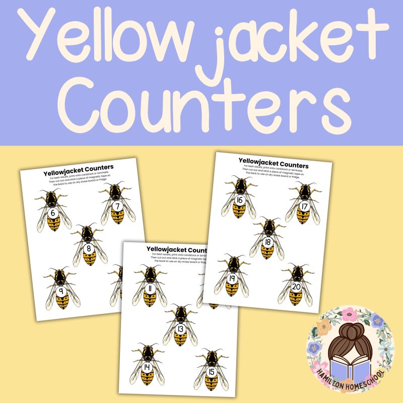 Y is for Yellowjacket Preschool Activity Sheet Bundle Pre-K Kindergarten Yellow Jacket Wasp Activity - Image 2