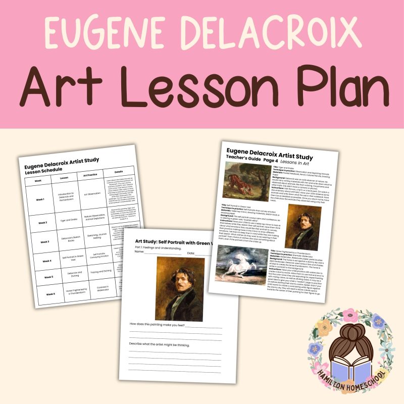 Eugene Delacroix Artist Study Unit Art History Romanticism Art Lesson Plan - Image 2
